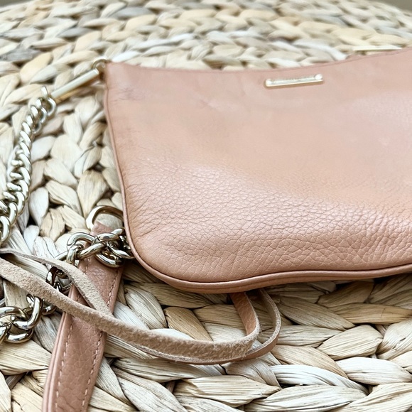 Rebecca Minkoff genuine soft pebbled leather tassel crossbody bag - Picture 4 of 9